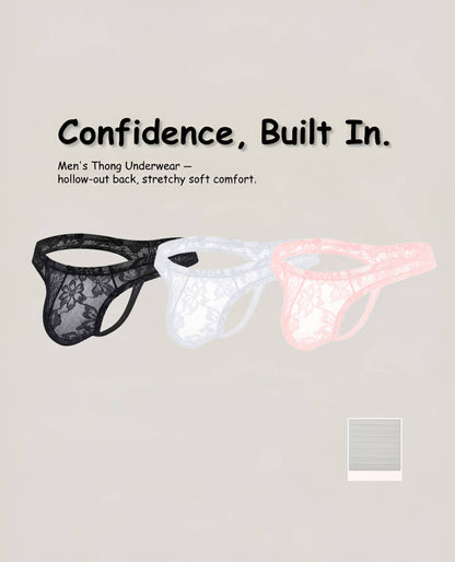 QS Lace See-through Sexy Briefs