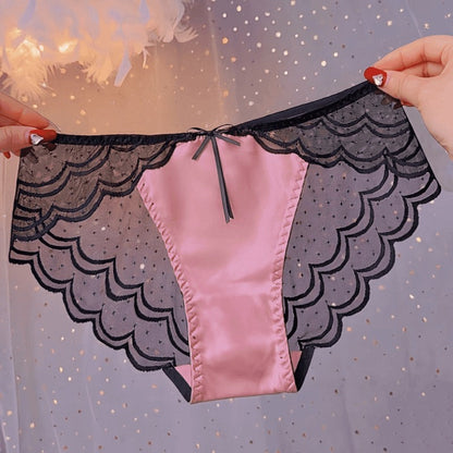 QS Satin Lace Briefs