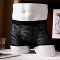 QS Sheer Jacquard Lace Breathable Boxer Briefs