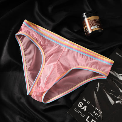 QS Rainbow Edge See-through Sexy Briefs