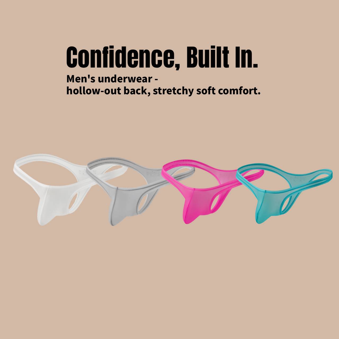 QS High-elastic Transparent Thong