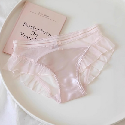 QS Pure Love Double Bow Satin Panties (4 Packs)