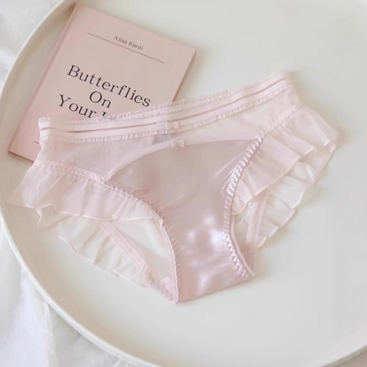 QS Pure Love Double Bow Satin Panties (4 Packs)