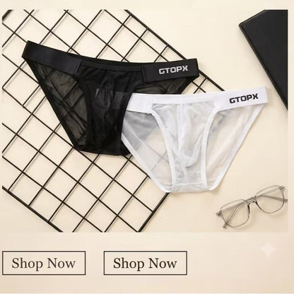 ZD【New Arrival】Ultra Thin Mesh Branded Underwear Show Your Charm