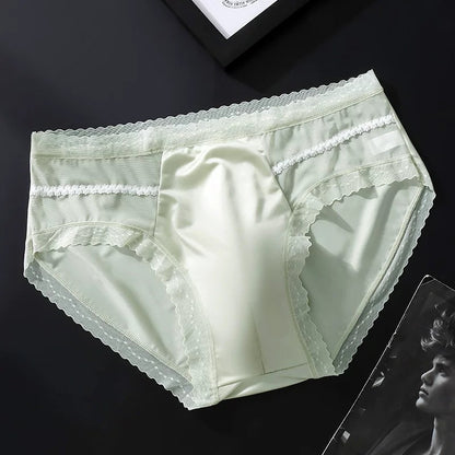 QS Sexy Lace Breathable High-elasticity Briefs