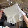 High-Waist Lace Jacquard Shaping Boyshorts
