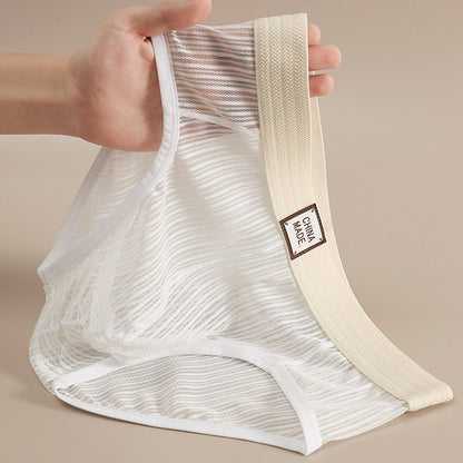 Transparent striped comfort underwear