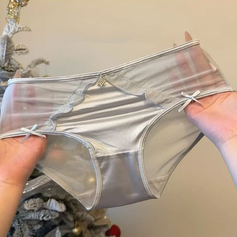 SZ Women Satin Mesh Briefs