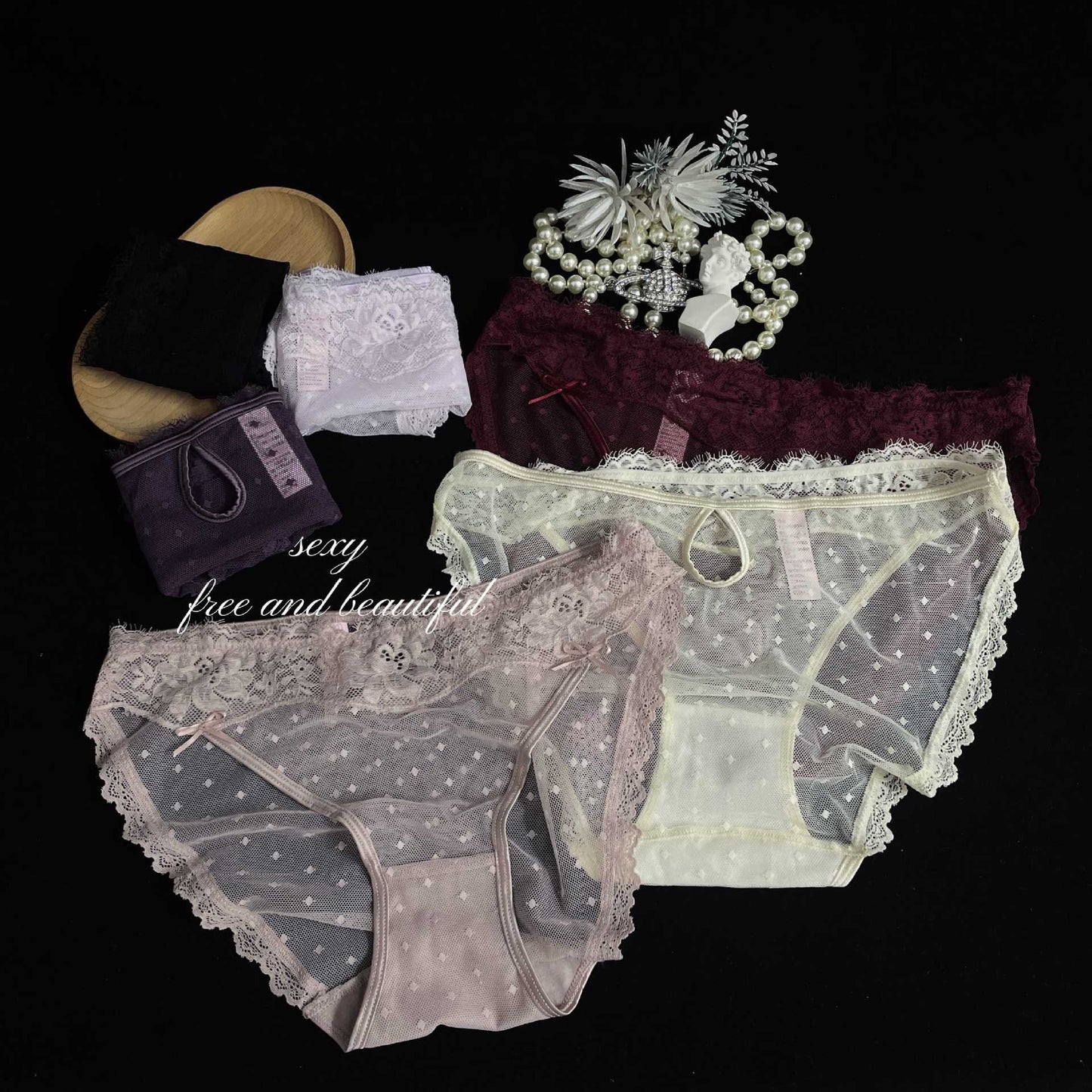 ZD Eyelash Lace Comfort Briefs