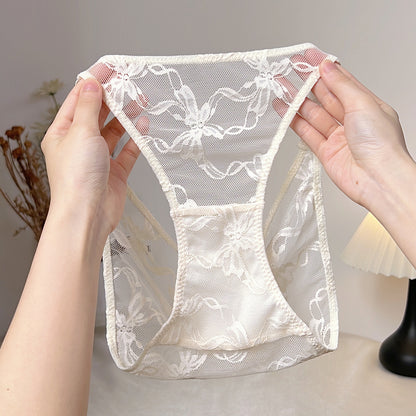 ZD  Bow Lace Crystal Briefs