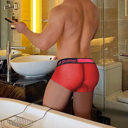 Cross-belt transparent boxer briefs
