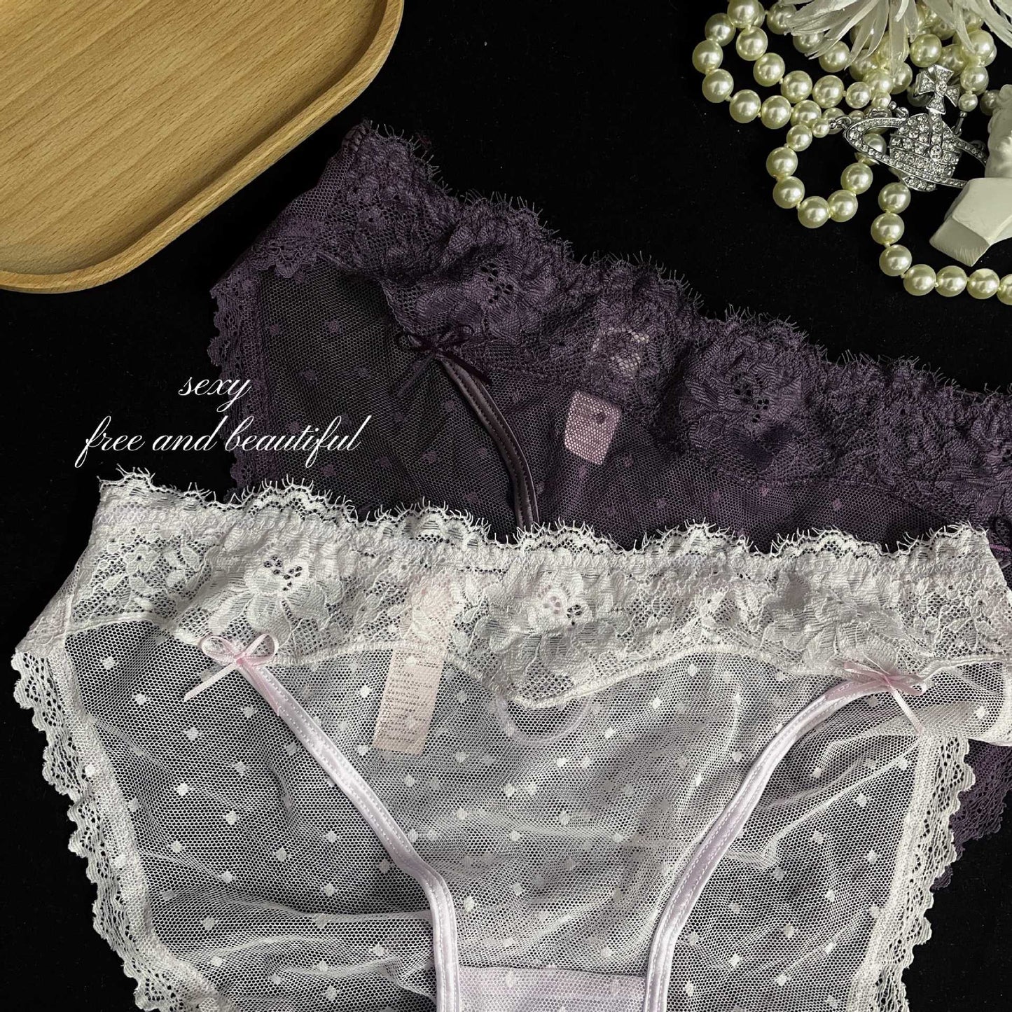 ZD Eyelash Lace Comfort Briefs