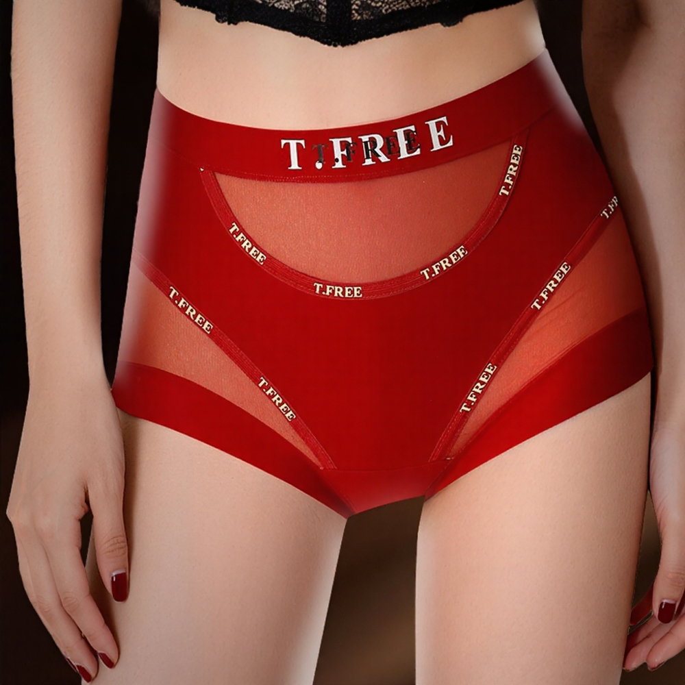 Mesh panel tummy control and hip lift panties