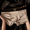 Satin & Mesh Panel Luxury Boxer Briefs