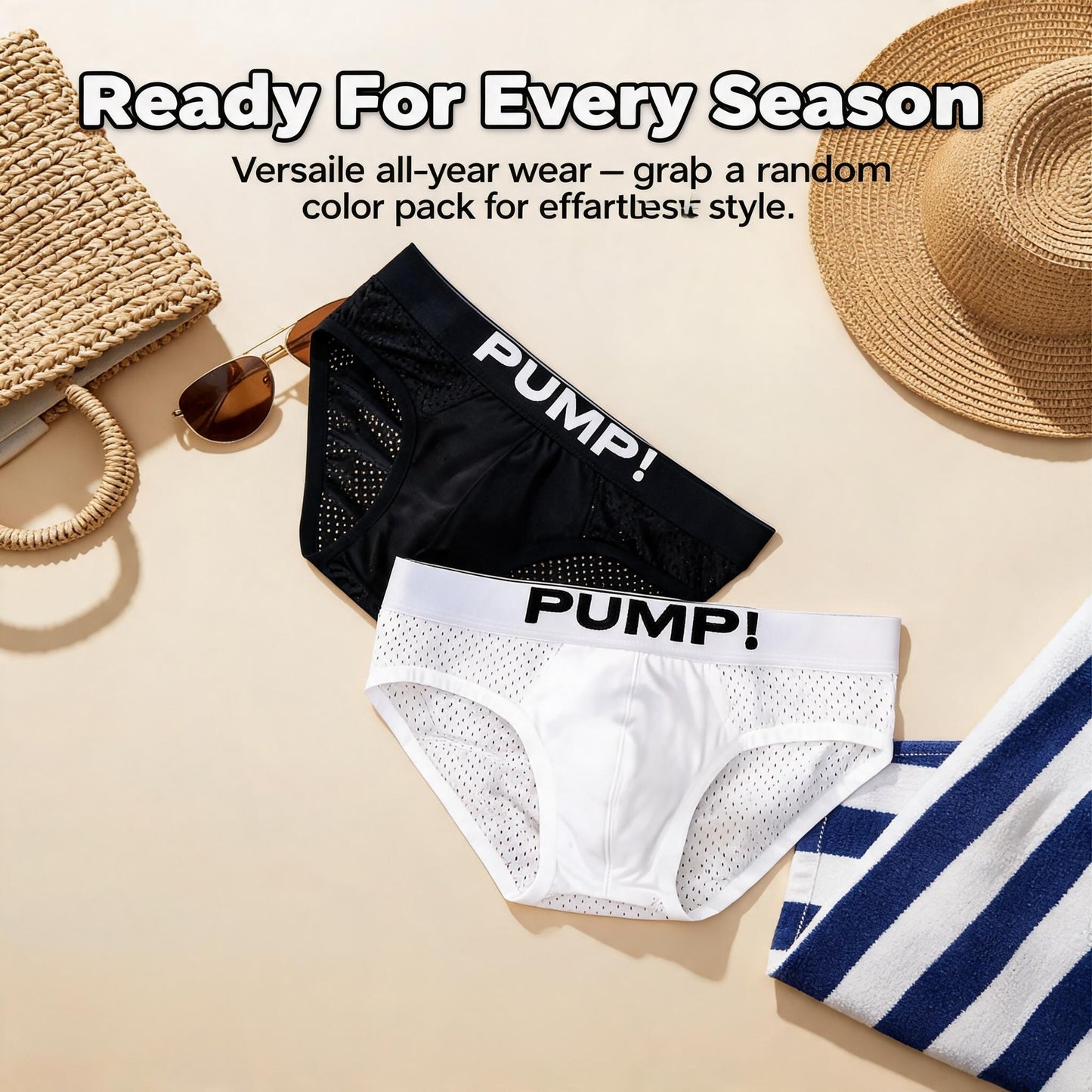 ZD Sweat-Wicking Anti-Bacterial Mesh Briefs
