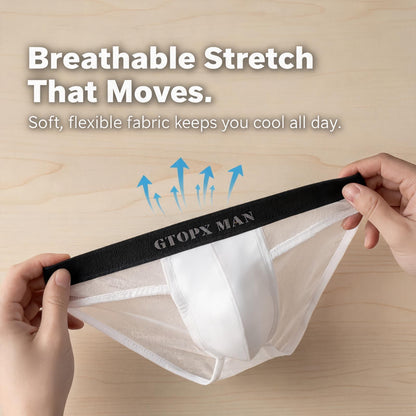 ZDBlack-Trim Sheer Comfort Briefs