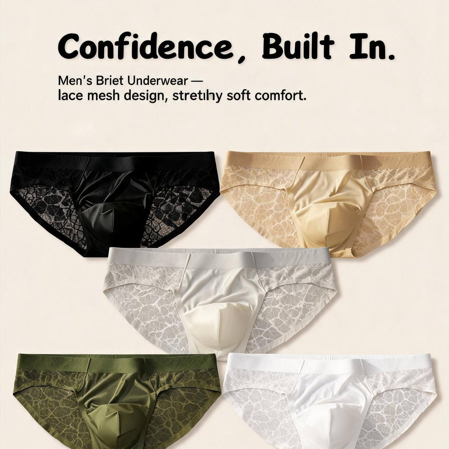 ZDSatin Lace Comfort Briefs