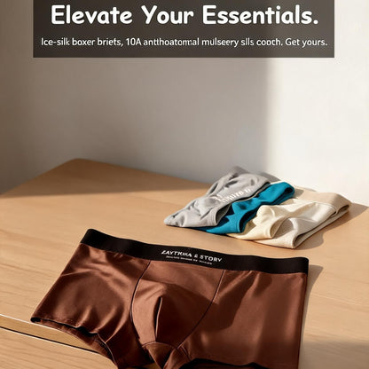 ZD Gold-Foil Satin Boxer Briefs