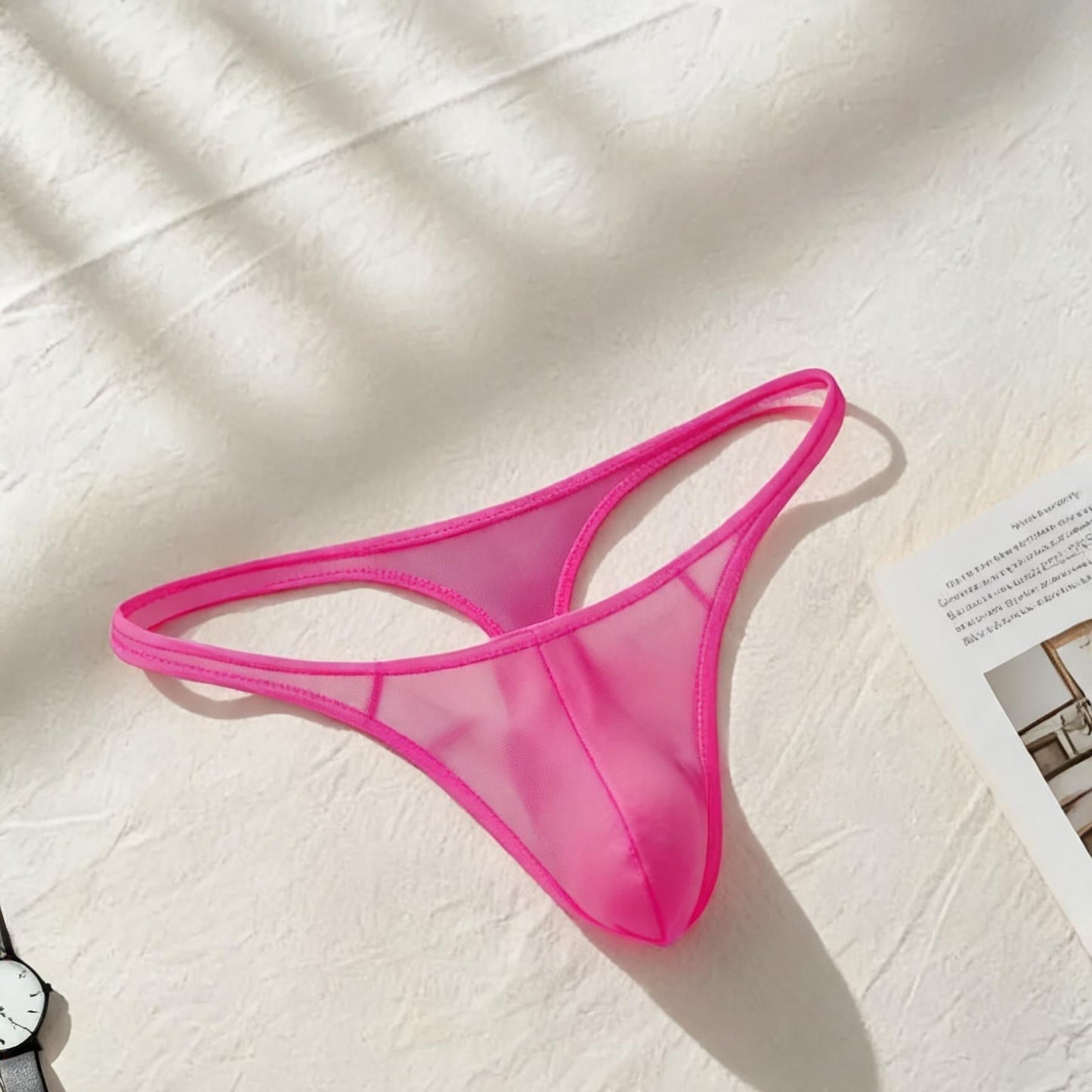 QS【Fan Benefit Item】Ultra-Thin Sheer Sexy Low Rise T-Back Fit Thong