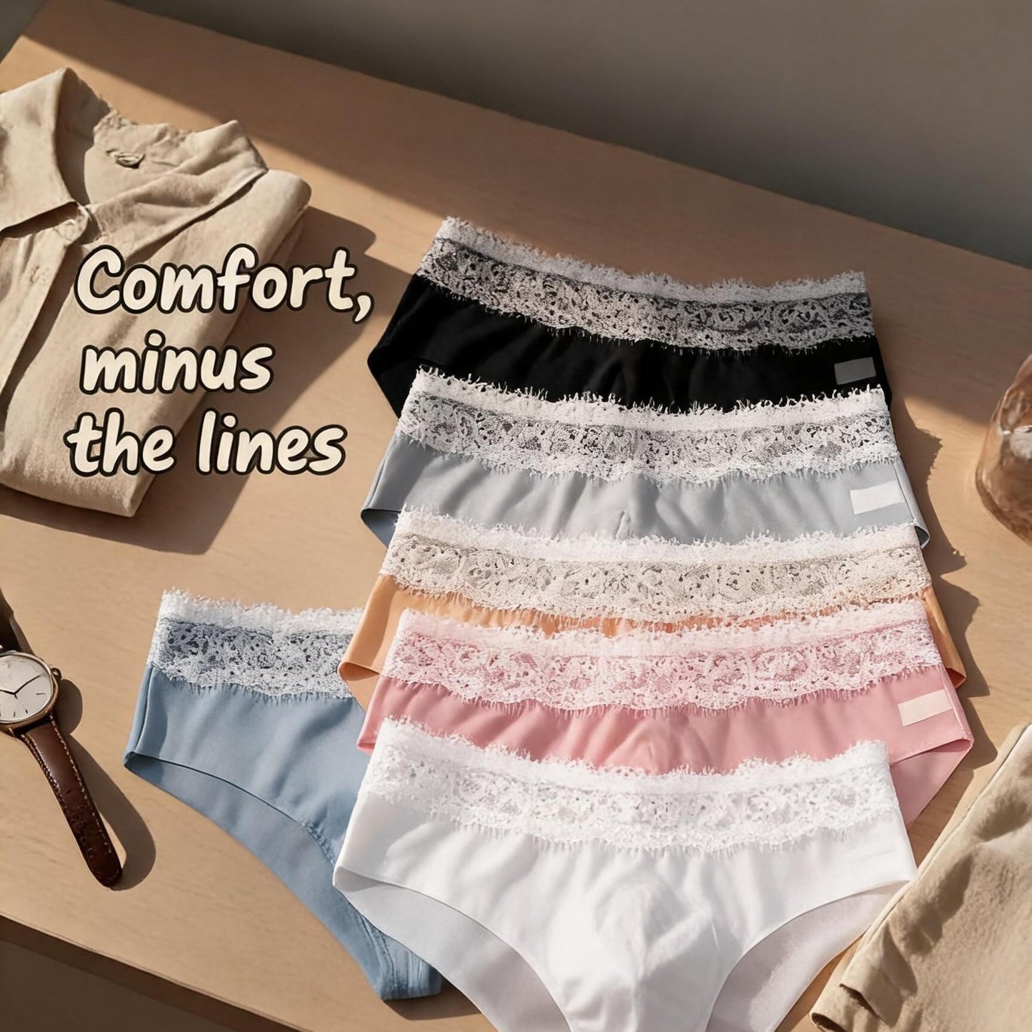 ZD Cool Ice Silk No Trace Briefs