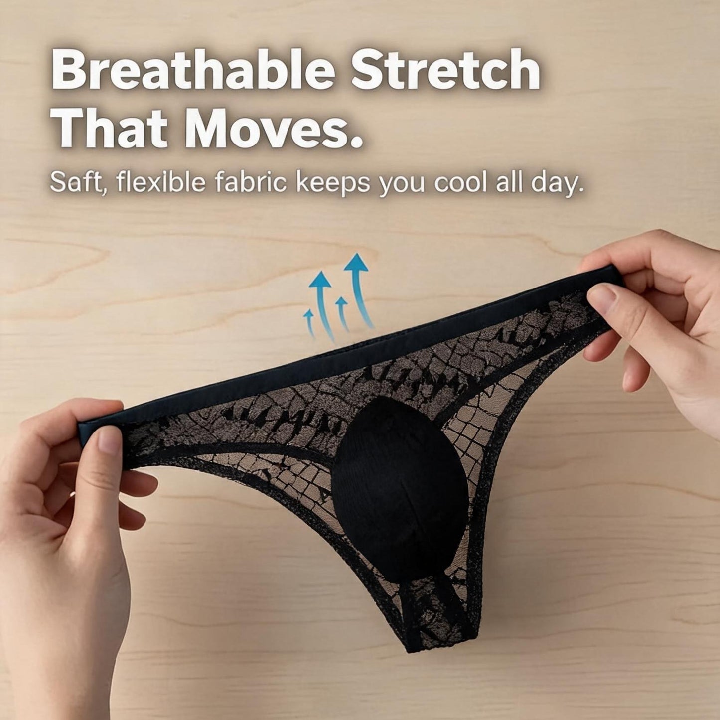 ZD Multi Tone Sheer Mesh Thongs