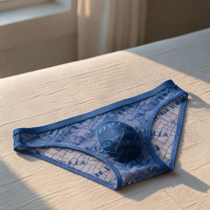 ZD Printed Sheer Mesh Men Brief