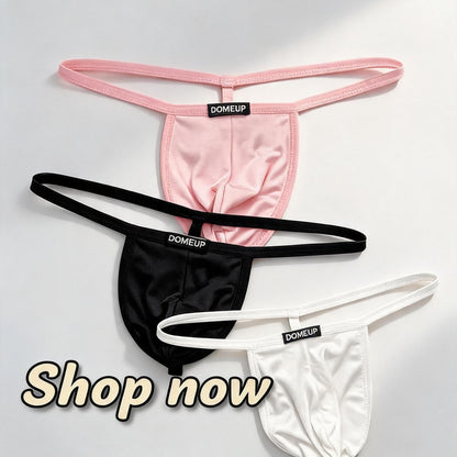 ZD 【tailor‑crafted】Skinny Strap Silky Men Thong