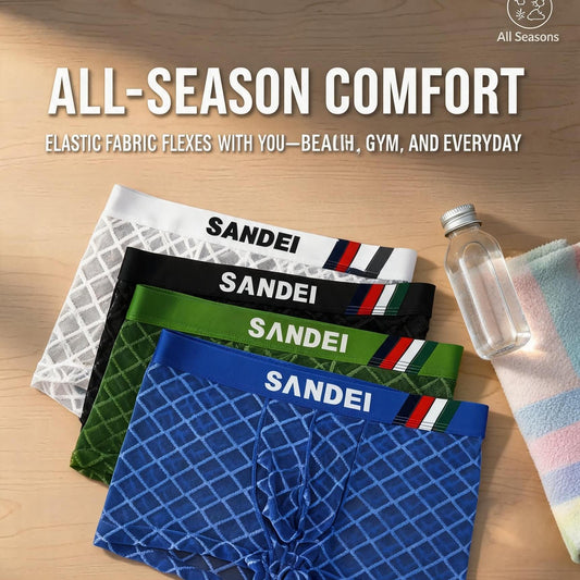 ZD Full‑Mesh See‑Through Breathable Boxers