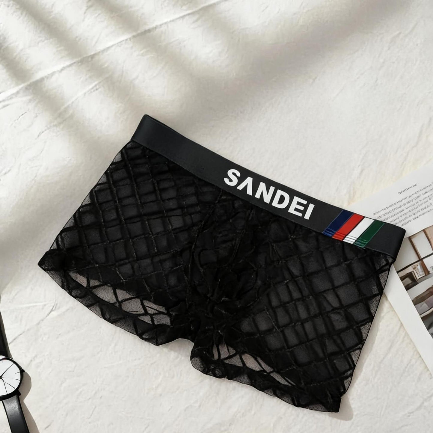 ZD Full‑Mesh See‑Through Breathable Boxers