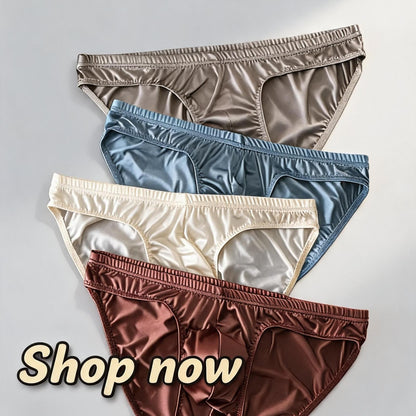 ZD Luxury Silky‑Soft Fitted Men Briefs