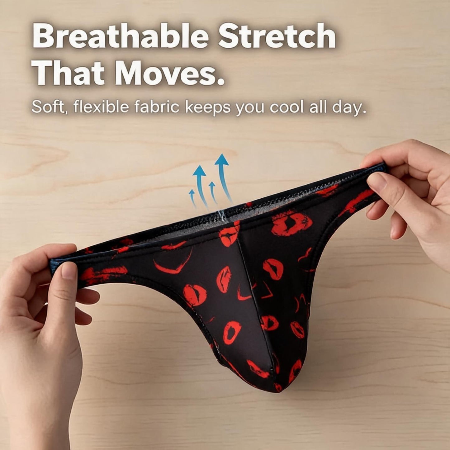 ZD 3D Pouch Printed Men Thong