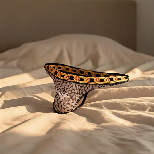ZD Trendy Waistband Printed Thong