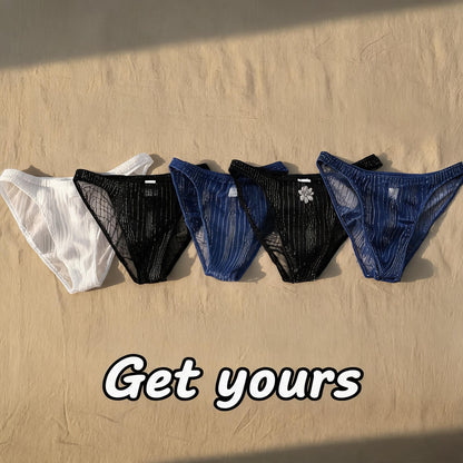 ZD Vertical Texture Sheer Briefs