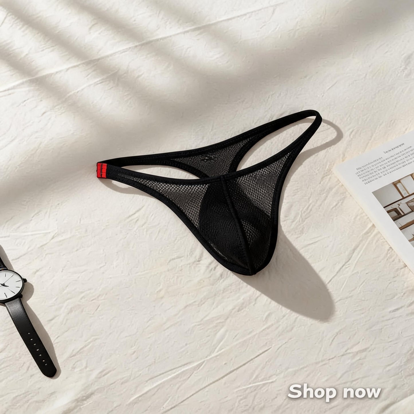 ZD Stripe Trim Minimalist Thong
