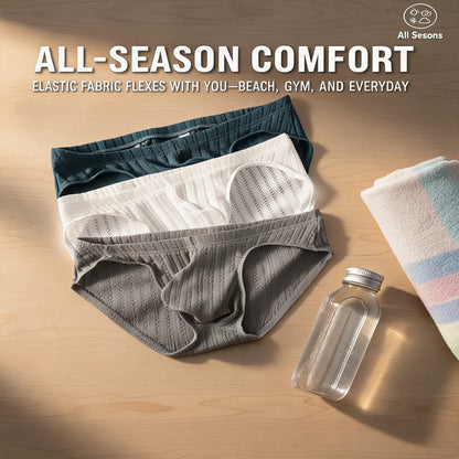 ZD Ribbed Breathable Mesh Briefs