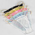 Sexy Colorful Belt Transparent Bikini