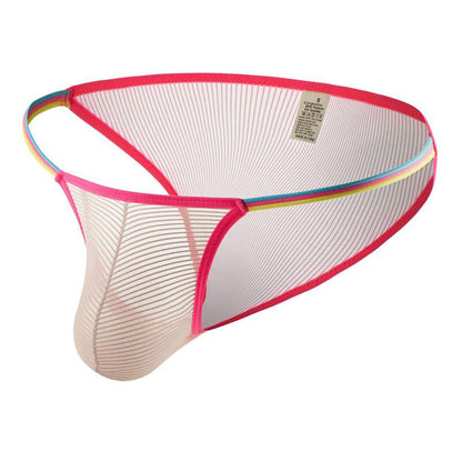 Sexy Colorful Belt Transparent Bikini