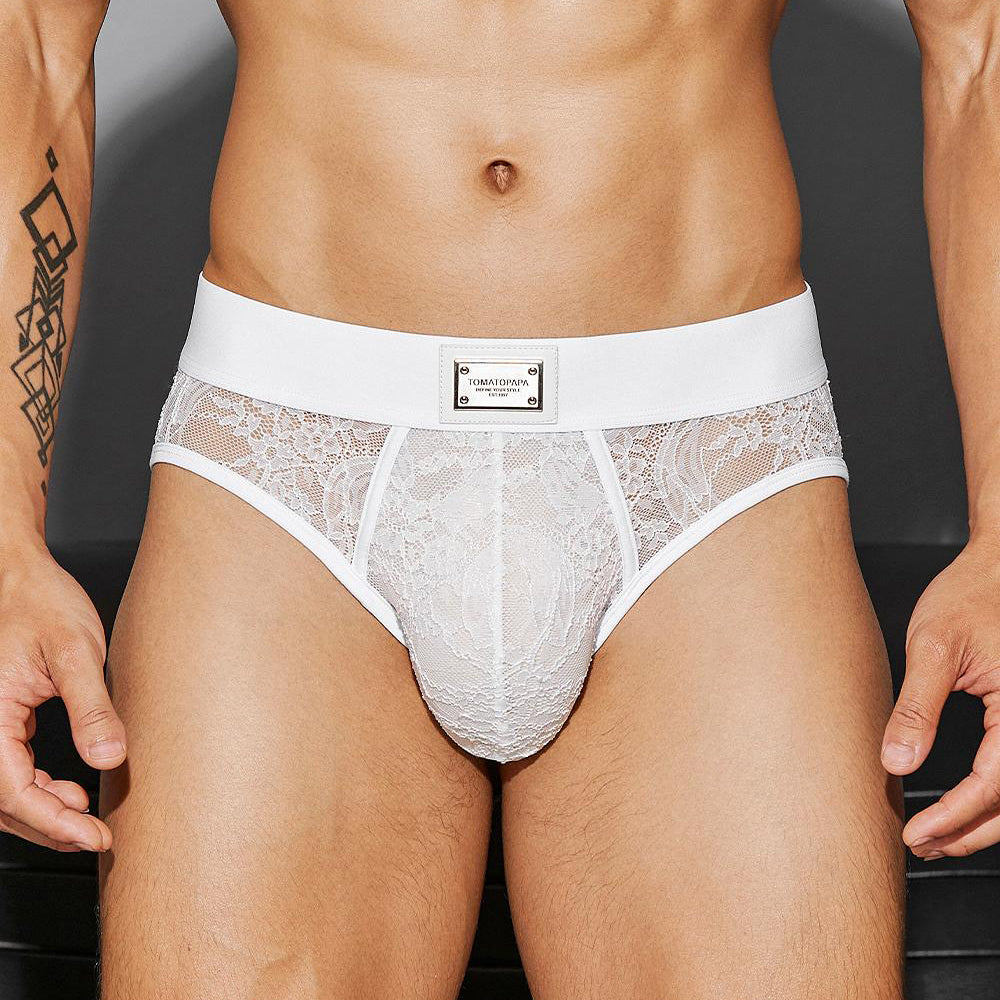 Men's lace sexy briefs