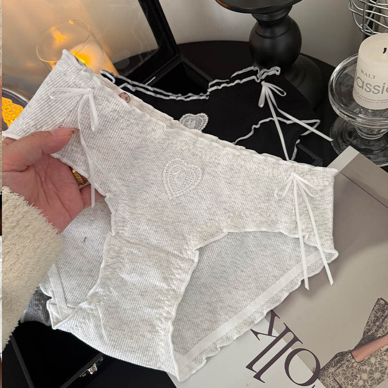 ZD Cotton Heart Briefs（4Packs）