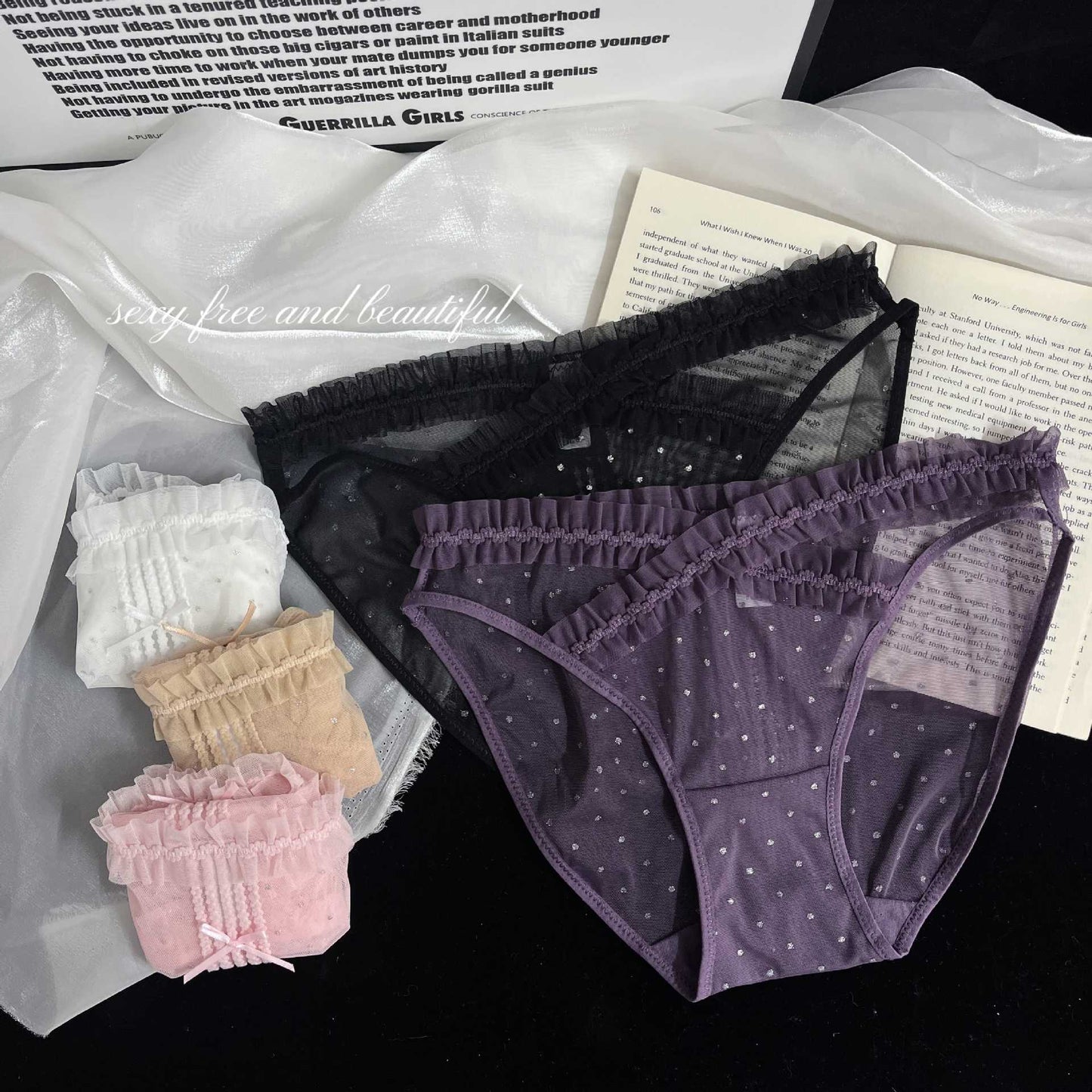 ZD Pleated Lace Detail