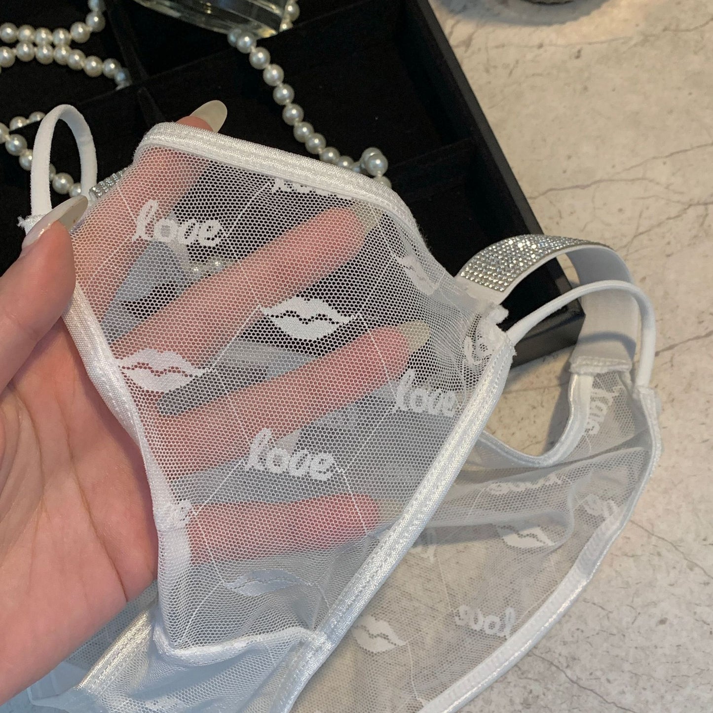 ZD Waist Crystal Lace Panties