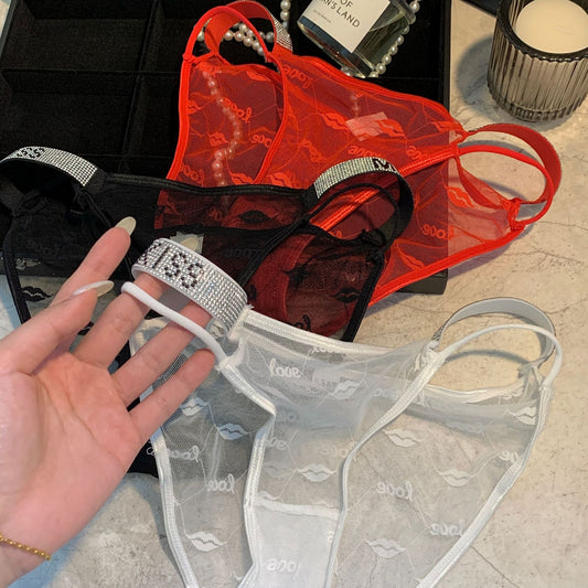 ZD Waist Crystal Lace Panties