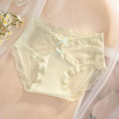 ZD Double Bow Lace Brief