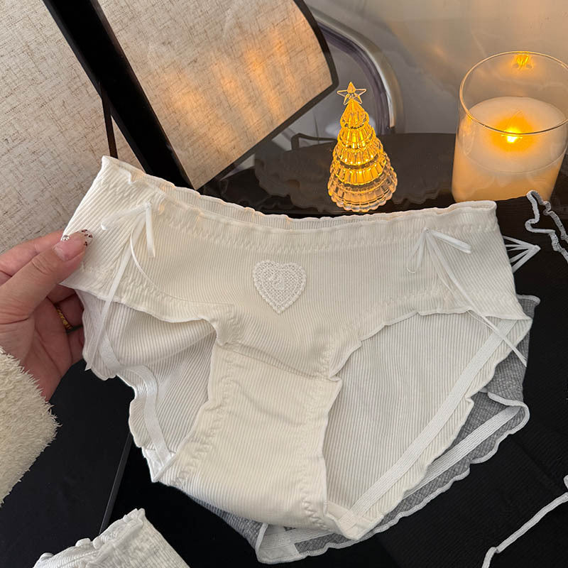 ZD Cotton Heart Briefs（4Packs）