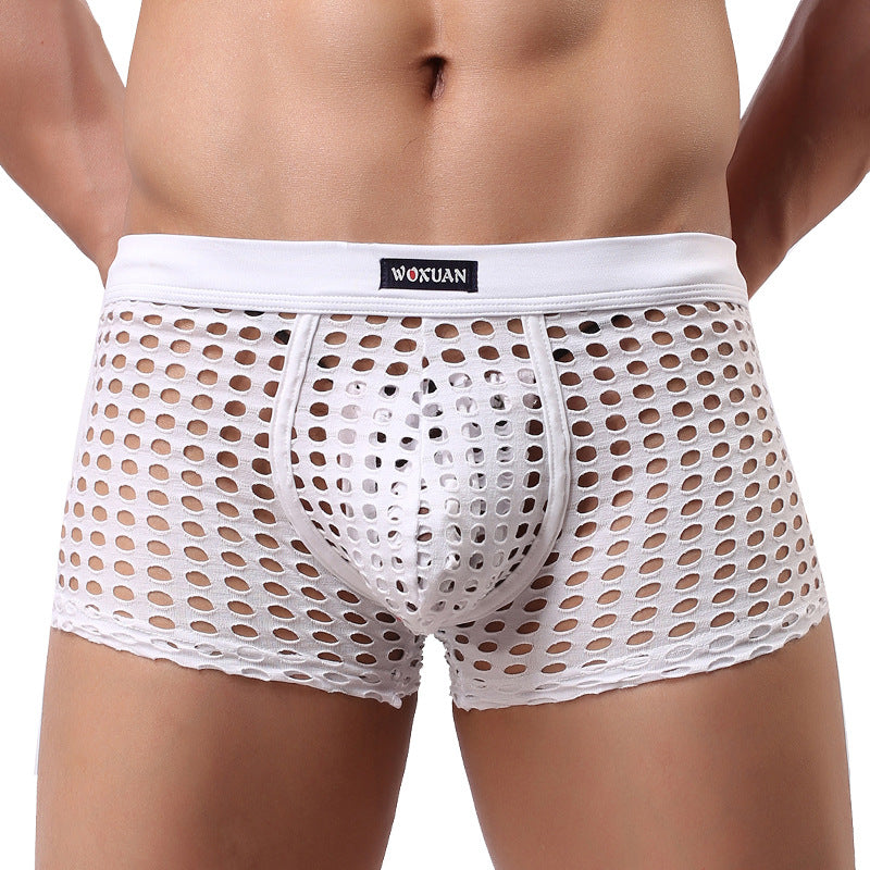 Candy-colored mesh boxer briefs