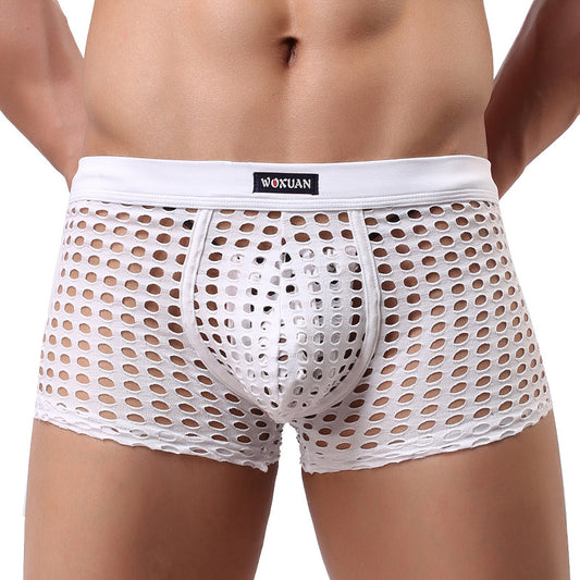 Candy-colored mesh boxer briefs