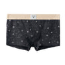 Star Dot Print Herringbone Woven Waistband Boxer Briefs