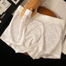 Leaf-patterned lace breathable boxer briefs