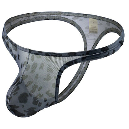 ZD Eye‑Catching Animal‑Print Sexy Men Thong