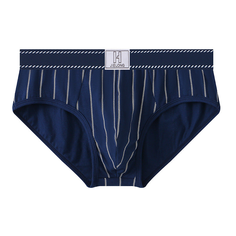 Cotton striped stretch briefs
